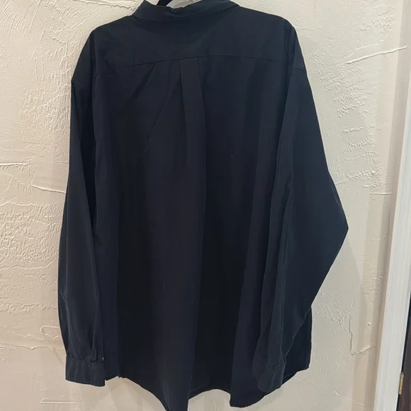 🖤Ralph Lauren Classic Fit Black Button-Down Shirt 3XL Tall🖤 - Picture 2 of 3